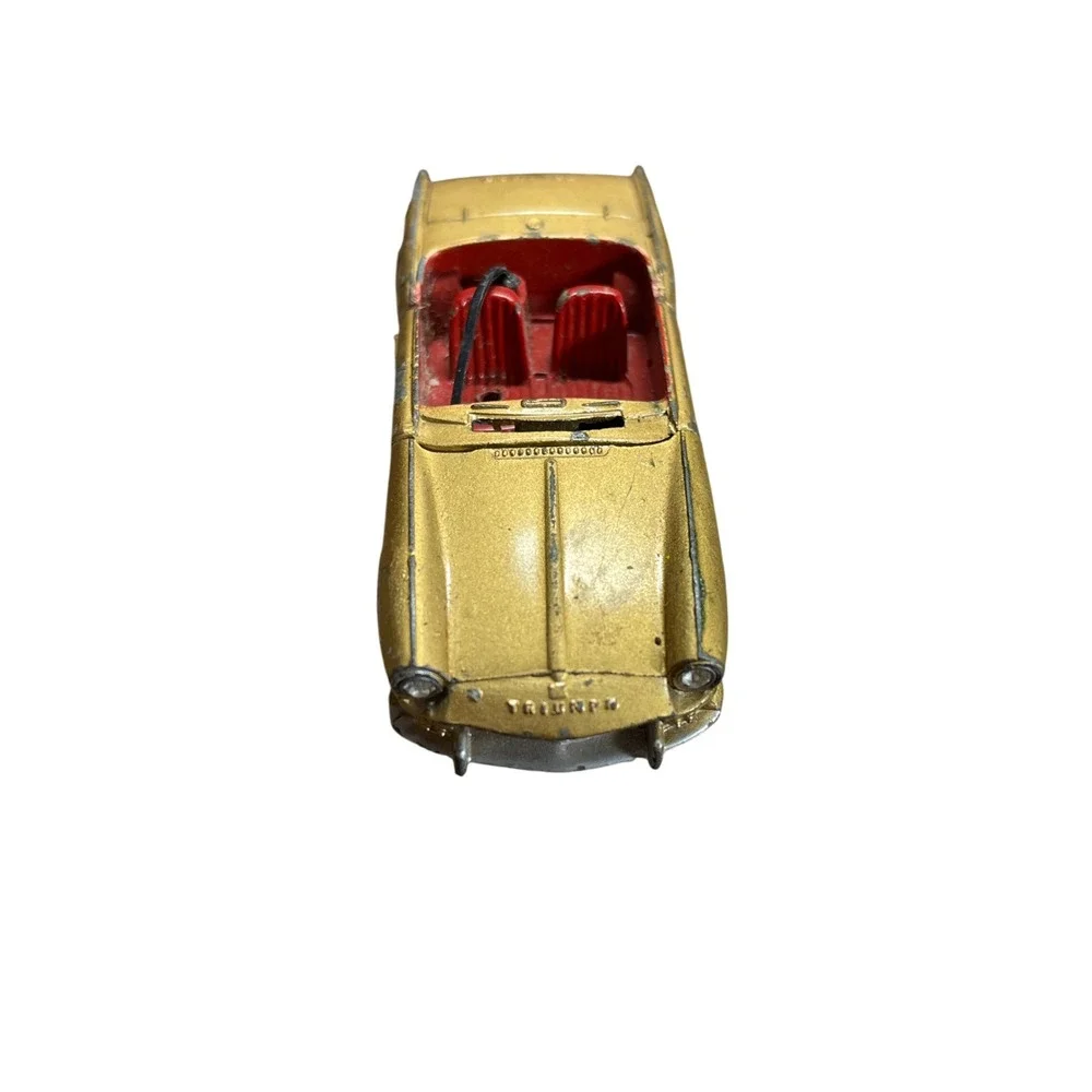 Vintage Dinky Toys 114 Triumph Spitfire Gold Diecast Car Meccano Ltd England